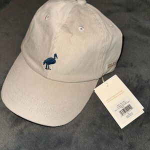 The Beaufort Bonnet Company Cream Hat with Blue Embroidery
